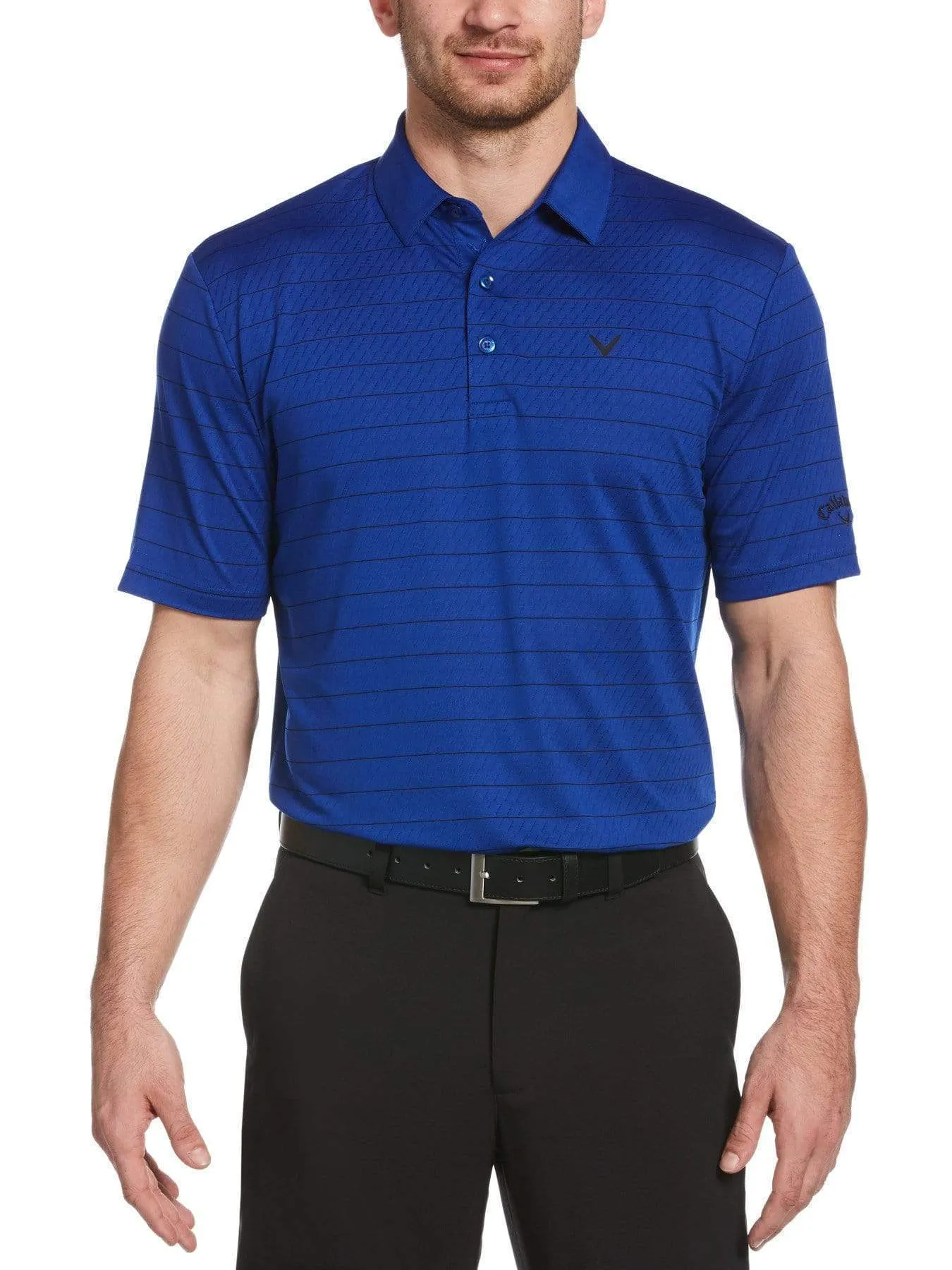 Big & Tall Ventilated Stripe Polo