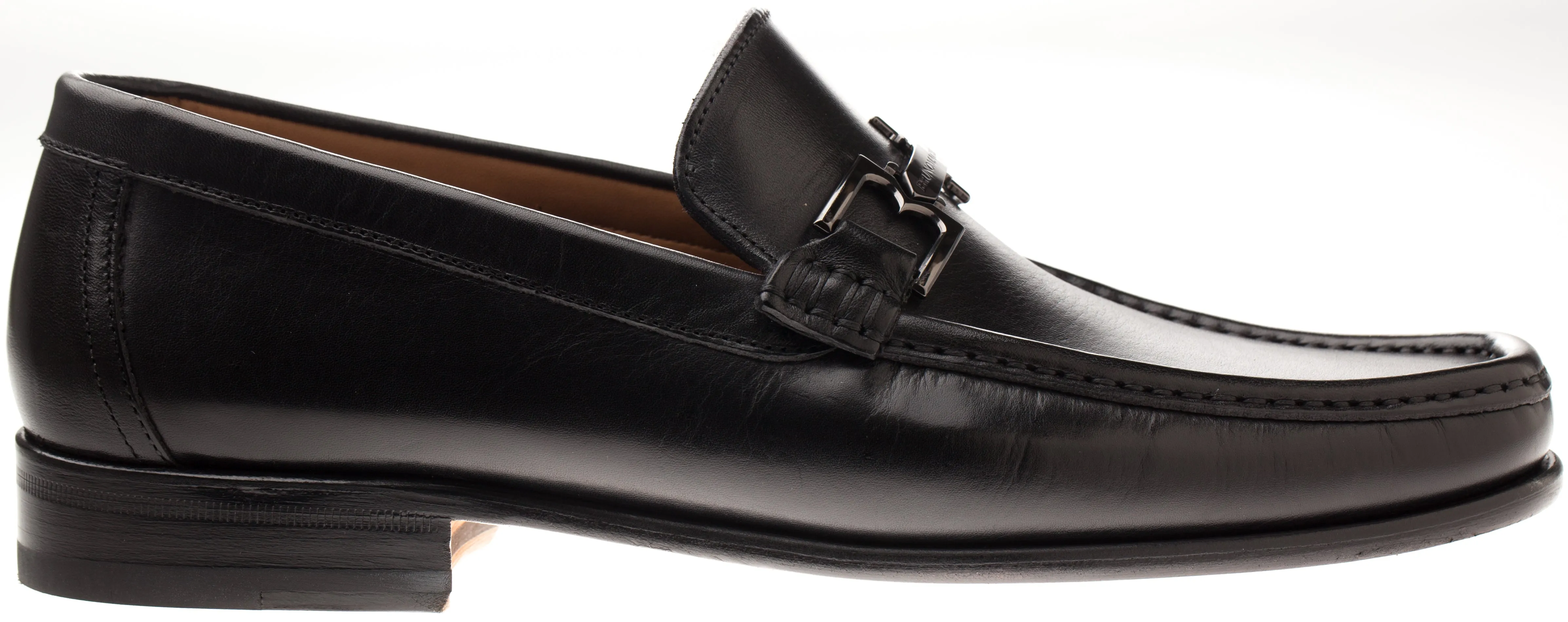 Bruno Magli Mens Black Dress Shoe Bigolo loafer