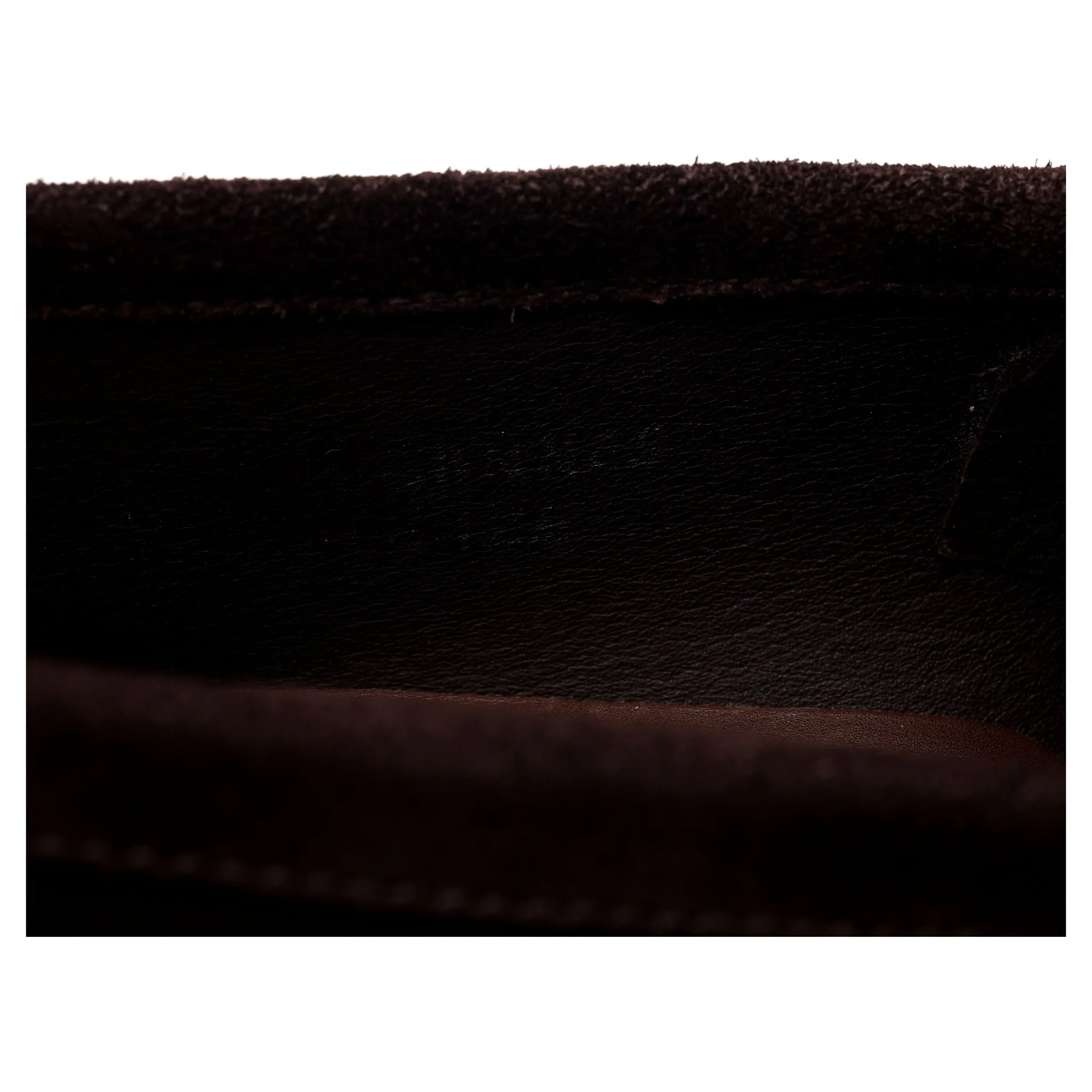 'Cannes' Dark Brown Suede Split Toe Loafer UK 12 E