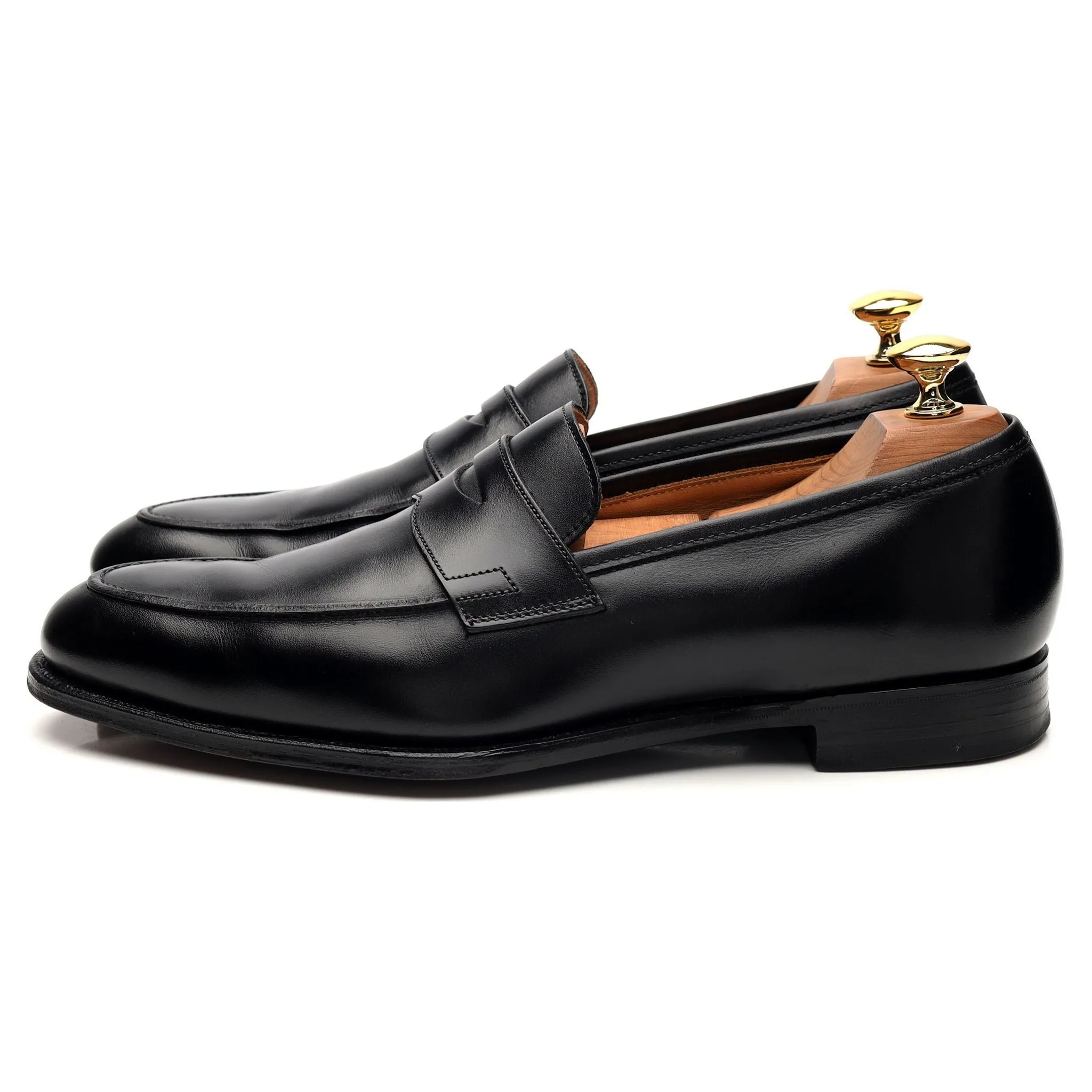 'Crawford' Black Leather Loafer UK 6 E
