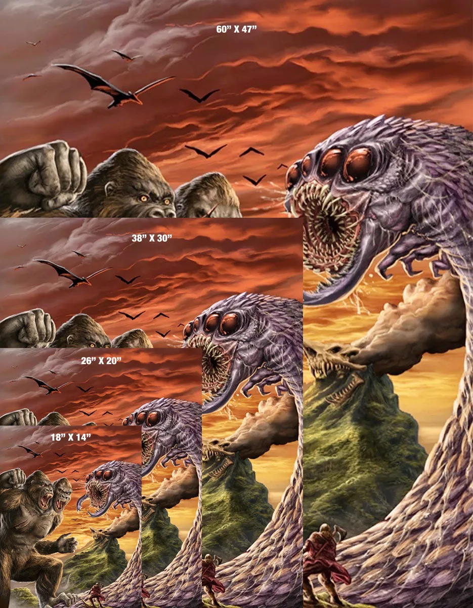 Escape from Skullcano Island Cover Art Gallery Canvas Art Print