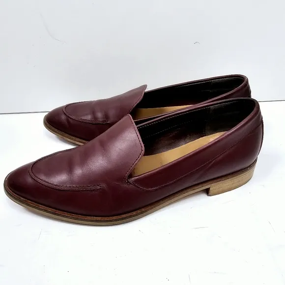 Everlane Modern Loafer Oxblood Burgundy Leather Size 7