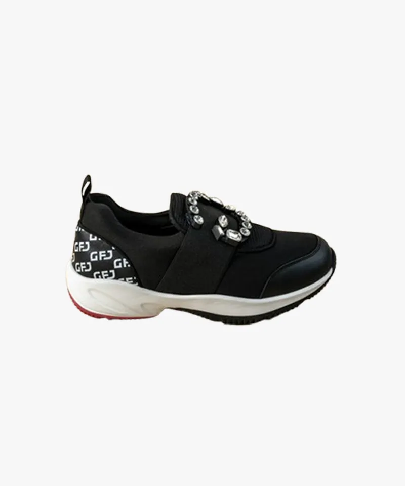 GFJ Golf Women's Windfall Cyrstal G - Black