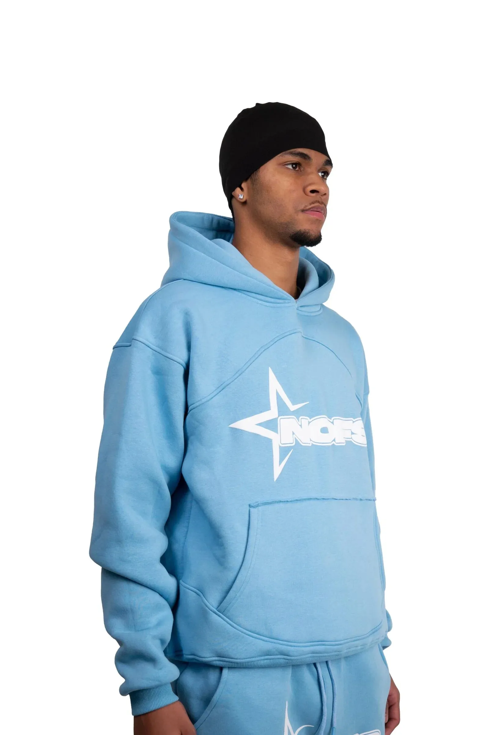 New None of Us TRACKSUIT NOFS BLEU CLAIR UNISEX Unbranded Fits like Men's Large, Light Blue