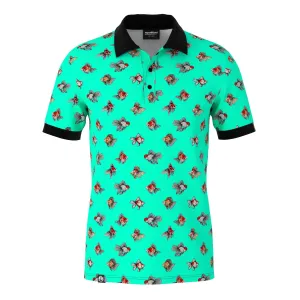 NEW Retails $75 Fresh Hoods Cute Fishes Polo Shirt Sz XL