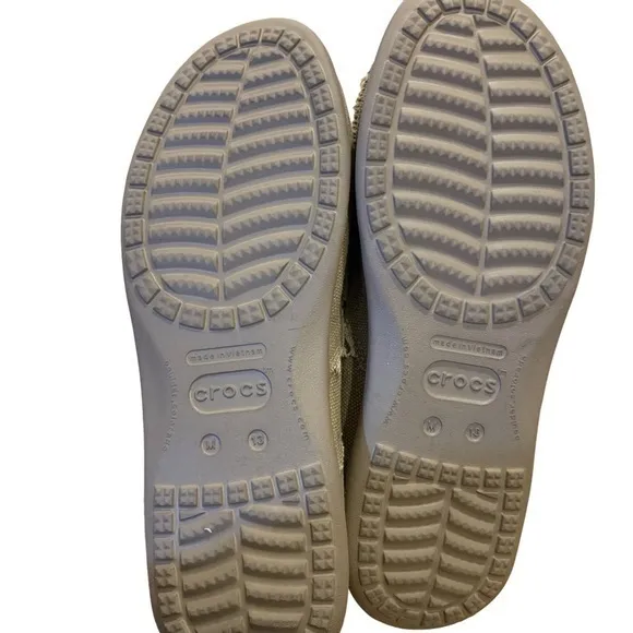 NWOT Men’s‎ Canvas Crocs Slip-on Loafer 13