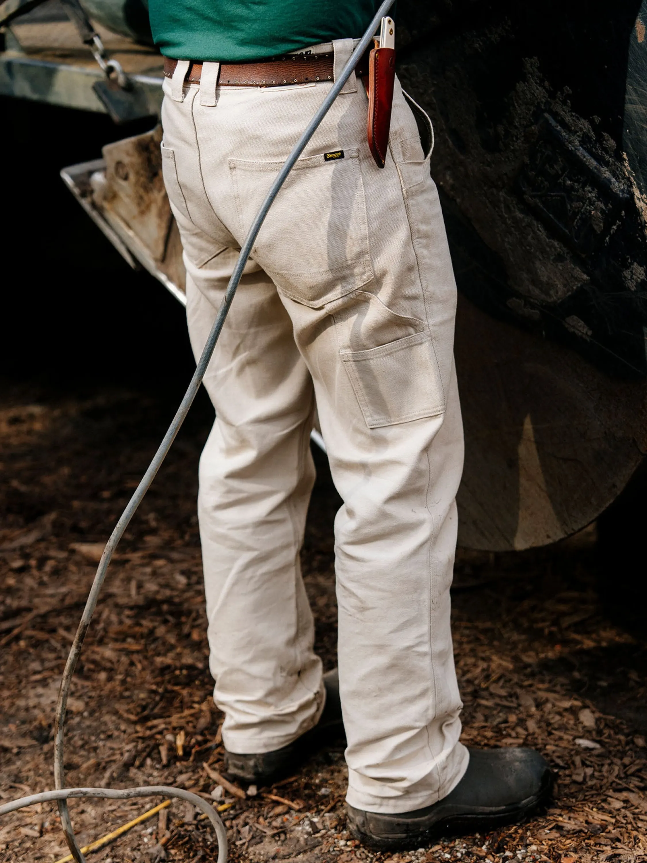 Seager Bison Canvas Pant - Stone