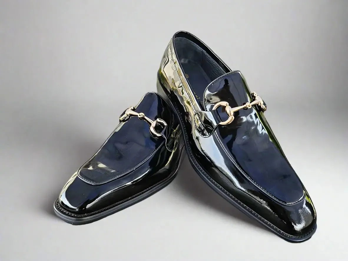 Signature Horse Bit Patent Leather Loafer