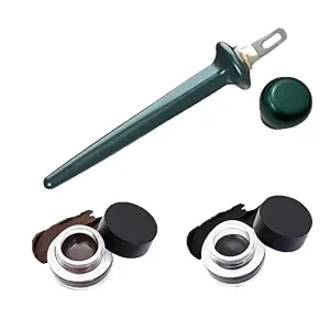 Silicone Eyeliner Guide Set for Parkinson Patient Anti-shake Design EyeLiner Guide Wand Long-Wear Eyeliner Tool Waterproof Eyeliner Cream All-day Longlasting Waterproof Quick Dry (Black Brown)