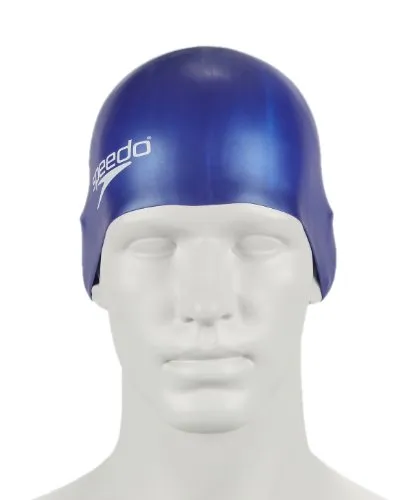 Speedo Unisex-Junior Plain Moulded Silicone Swimcap