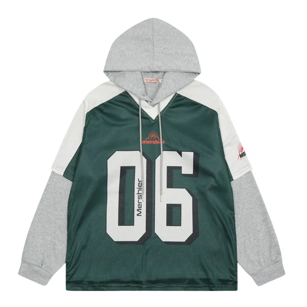 Sports Double Layer Mesh Hoodie