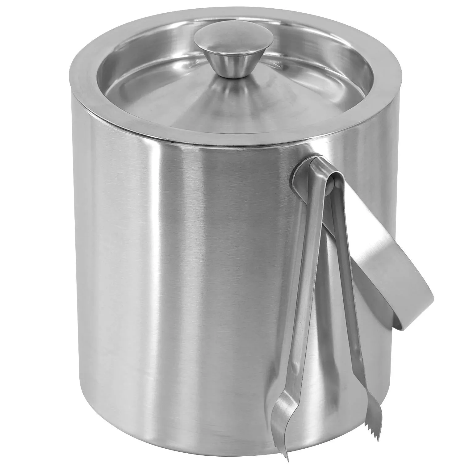 Stainless Steel Ice Bucket With Lid And Ice Tongs