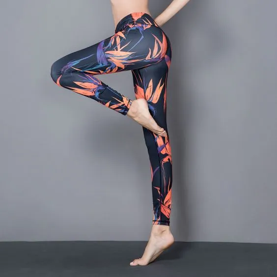 Stylish Yoga Floral Printed Leggings