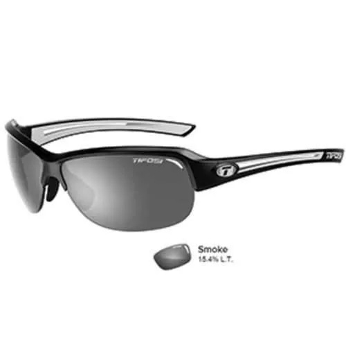 Tifosi Mira Black/White Single Lens Sunglasses - Smoke