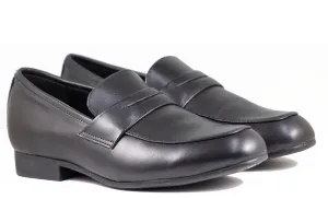 Venettini Boys Dress Black Shoes Chase Smooth Leather Loafer