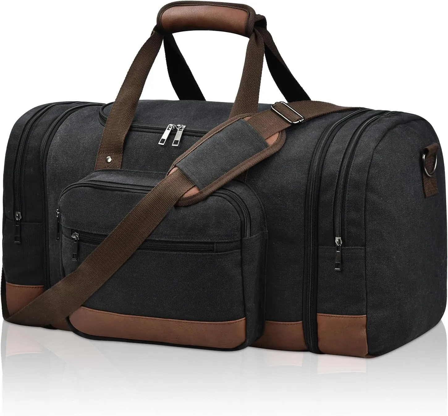 Weekend Travel Bag, Canvas Gym Bag, Carry On Luggage Bag